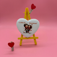 Пряник имбирный в виде сердца к 14 февраля